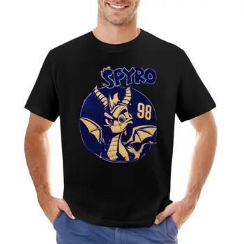 Футболка Spyro the dragon 98, футболки с изображением кошек, футболки с рисунком, черная футболка, мужская одежда