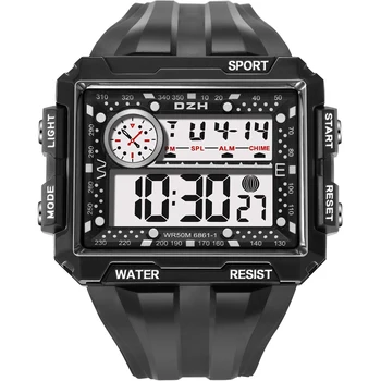 Цифровые часы Мужские SYNOKE Бренд Прочные Квадратные Часы 50 М Водонепроницаемый Световой Таймер Многофункциональные Часы reloj deportivo hombre